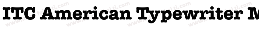 ITC American Typewriter Medium字体转换